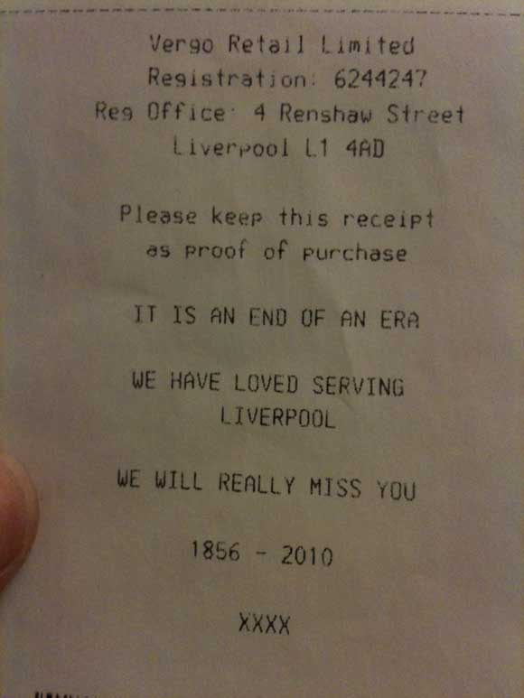 receipt