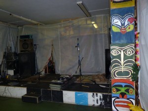 the stage